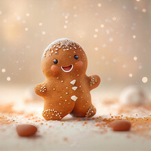 Cute Christmas Gingerbread Baby