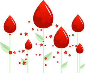 Wall Mural - World blood donor day illustration