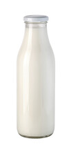 Fresh Milk In A Glass Bottle