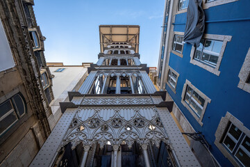 Poster - Santa Justa Lift - Lisbon, Portugal