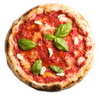 © EnriqueMJ - Pizza Marinara ajo y albahaca aislada