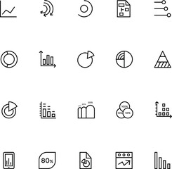 Canvas Print - Infographic Line Vector Icons