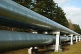 Fototapeta Łazienka - pipeline, in the photo pipeline close-up