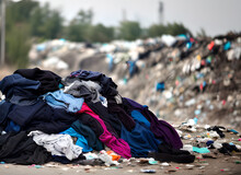 Used Clothes In Dump, Fast Fashion, Sustainability,