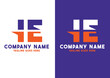 Letter IE logo design vector template, IE logo