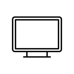 Wall Mural - Monitor screen vector icon symbol design