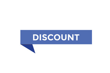 Discount button. web banner template Vector Illustration