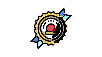 Sticker - prize sport competition color icon animation