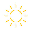 © sugeng rawuh - sun icon vector design template in white background