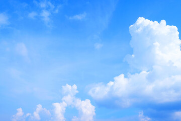 Wall Mural - beautiful blue sky clouds for background.
