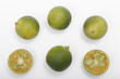 Calamansi, a small citrus fruit similar to limes or lemons, native to the Philippines