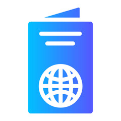 Poster - passport icon