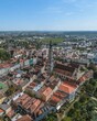Ausblick auf die Innenstadt von Braunau am Inn in Oberösterreich