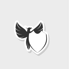 Sticker - Phoenix logo with shield sticker icon