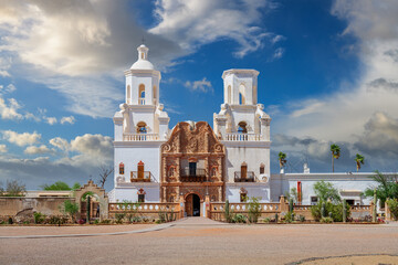 tucson, arizona, usa at historic mission san xavier del bac