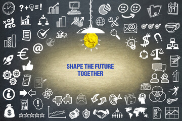 Canvas Print - shape the future together	