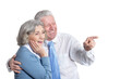 © aletia2011 - Portrait of senior couple on white background