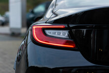 Detailed View Of Rear End Of Modern Sport Car 