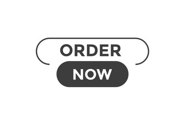 Wall Mural - Order now button. web banner template Vector Illustration