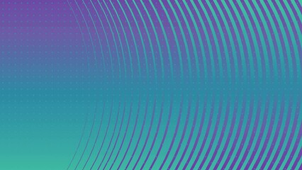 Poster - Neon colored abstract background of rounded lines. Template design. Digital seamless loop animation. 3d rendering. 4K, Ultra HD resolution