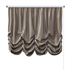 curtain isolated on a transparent background, interior furniture, 3D illustration, cg render
