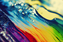 Acrylic Colors In Combination With Water