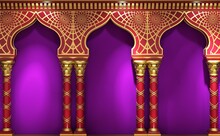 Eastern Indian Or Arabic Arch Viva Magenta