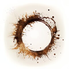 Wall Mural - Illustration of a Coffee Stain