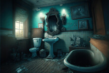 Old Haunted House - Bathroom