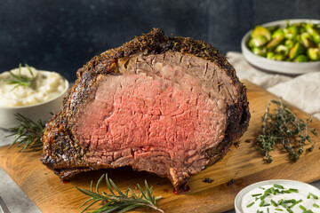 Wall Mural - Homemade Standing Prime Rib Beef Roast