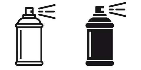 Wall Mural - ofvs246 outlinefilledvectorsign ofvs - aerolsol spray can vector icon . isolated transparent . outli