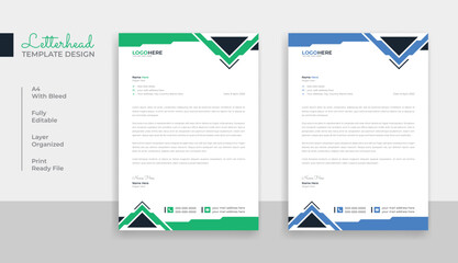 Poster - Corporate business letterhead design template layout