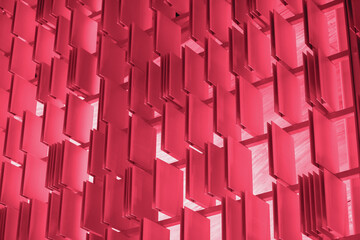 Viva magenta trendy color abstract background and texture. Color of the year 2023 as futuristic backdrop for data visualization and presentation