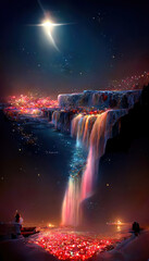 Wall Mural - beautiful magical colorful fantasy landscape