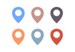 Colorful checkpoint icon and location, navigation symbol flat vector illustration.
