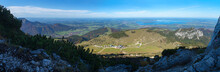 Stunning View From Kampenwand Hiking Trail To Bavarian Foothills