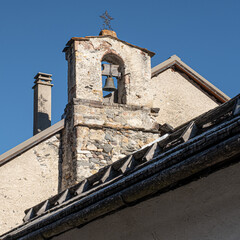 Wall Mural - Nevache, a small, authentic and quiet village in Claree valley, near Briancon in Hautes-Alpes department, France