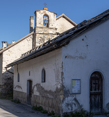 Wall Mural - Nevache, a small, authentic and quiet village in Claree valley, near Briancon in Hautes-Alpes department, France