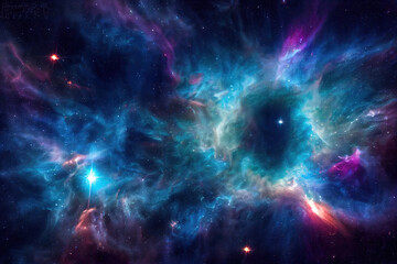 Wall Mural - colorful space galaxy, supernova nebula background