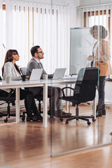 Wall Mural - Multi ethnic group of business people at the meeting