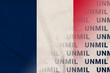 France flag UNMIL banner organization