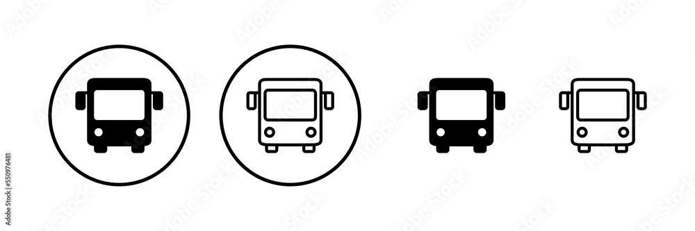 Bus icon vector illustration. bus sign and symbol. transport symbol ...