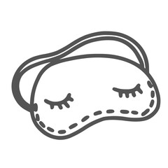 travel set outline eye patch