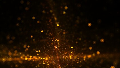 Wall Mural - glitter golden sparkle bursting bokeh effect background