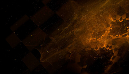 Wall Mural - particle burst golden sparkle shimmer background