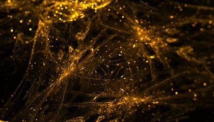 Wall Mural - texture of golden particle gltter dust background