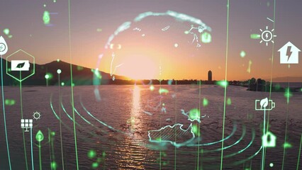Environment protection concept. Renewable energy. Sustainable development goals. High quality 4k footage