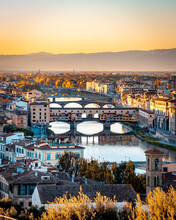 Vista Sul Ponte Vecchio A Firenze
