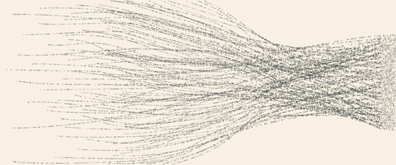 Poster - Big Data concept visualization with 
digits One and Zero in lines.