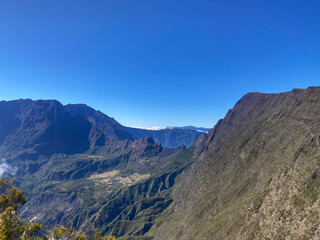 Wall Mural - Beautiful view over Mafate and Cilaos circus in Reunion island